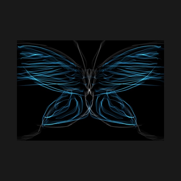 Light blue butterfly by Nerdiant