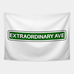 Extraordinary Ave Street Sign Tapestry