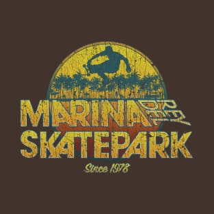 Marina Del Rey Skatepark Sunset 1978 T-Shirt