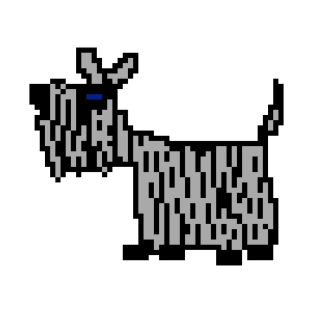 Pixelart Shaggy Dog T-Shirt