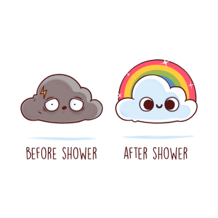 Before and After Shower T-Shirt