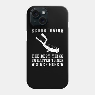 diving the best thing to happen to men since beer wine Phone Case