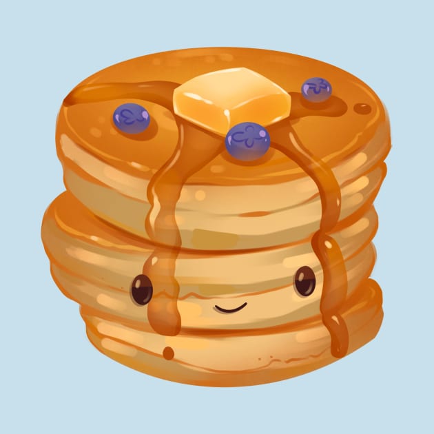 Fluffy Pancake Stack by Claire Lin