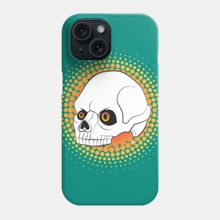 Human Skull inspired by Comic Book and Tattoo Art Phone Case