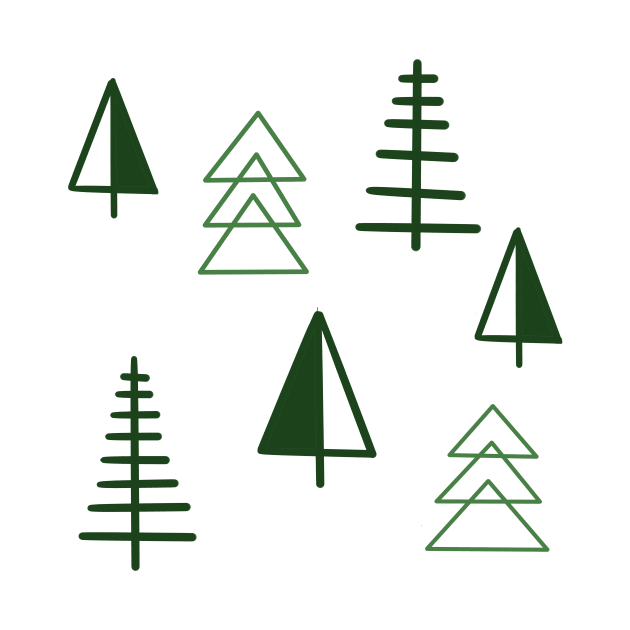 minimalist trees by Nezumi1998