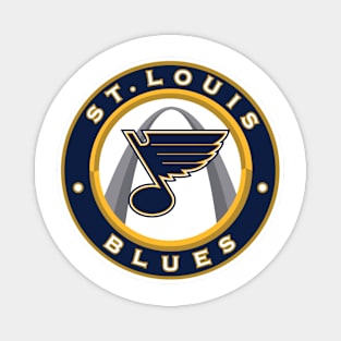 Retro St Louis Blues Magnet