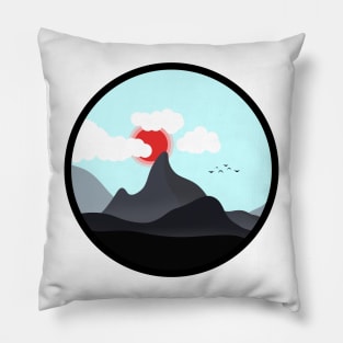 Minimalist Landscape - Mountains Pillow