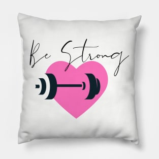 Strong Women Workout Motivation Pillow