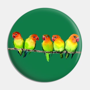 Lovebirds Pin