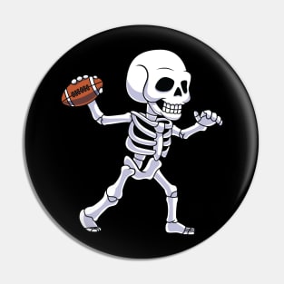 Skeleton American Football Player Halloween Costume Pin