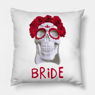 Girl sugar skull bride Catrina Pillow