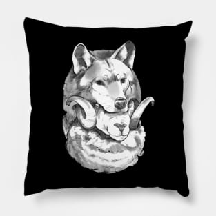 Sheep in Wolves Clothing Pillow