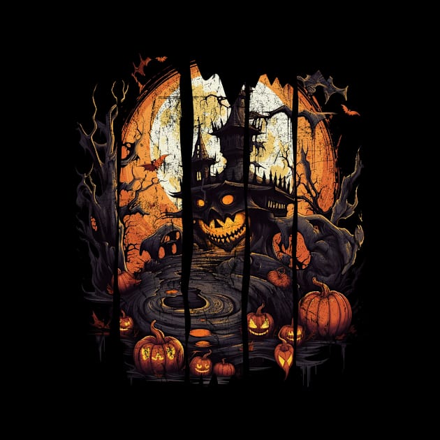 Spooky Halloween Night Artwork by vladocar