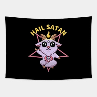 Hail cute satan Tapestry