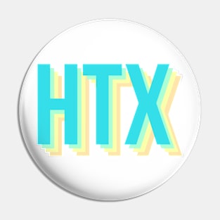 HTX in beachy colors Pin