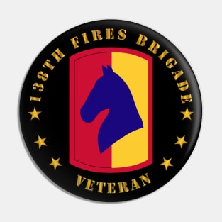 138th Fires Bde SSI - Veteran wo BackGrd Pin