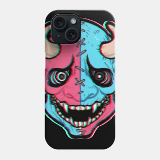 Zombie glitchet Oni Phone Case