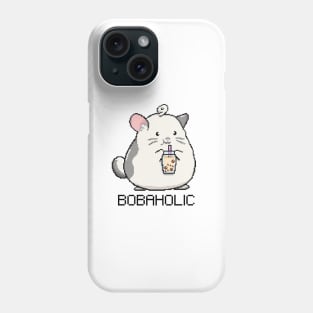 Bobaholic Pixel Mouse Loves Boba Tea! Phone Case