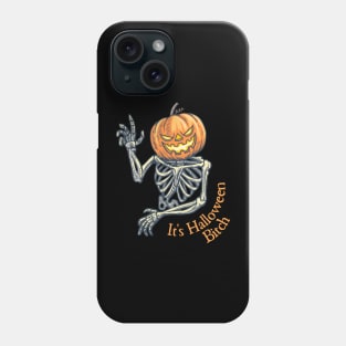 Pumpkin Head Skeleton Phone Case