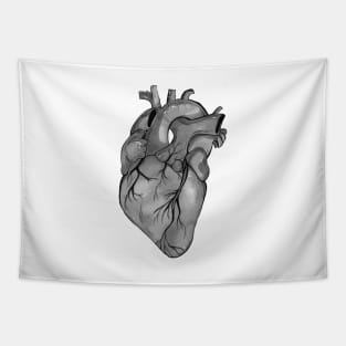 Image: Heart (grey) Tapestry