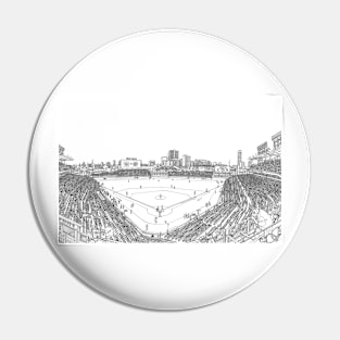 Wriglet Field Stadium Pin