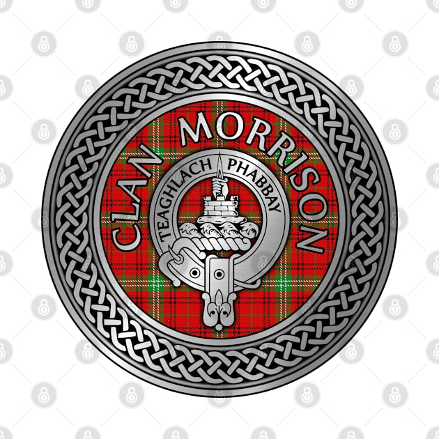 Clan Morrison Crest & Tartan Knot by Taylor'd Designs