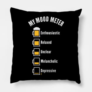 My Mood Meter (Beer Drinker / V1 / NEG) Pillow