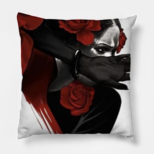 Rose Woman Pillow