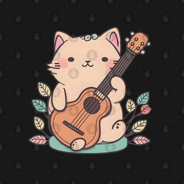 Cat Ukelele Music Animal Lover by Artifyio