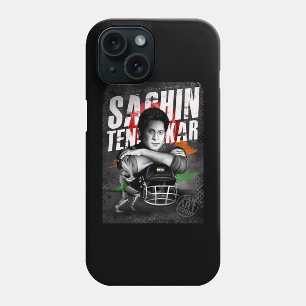 Sachin Tendulkar Phone Case by SAN ART STUDIO 