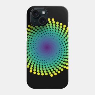 Whirlpool Spiral | Light Peacock Yellow Red Blue Phone Case