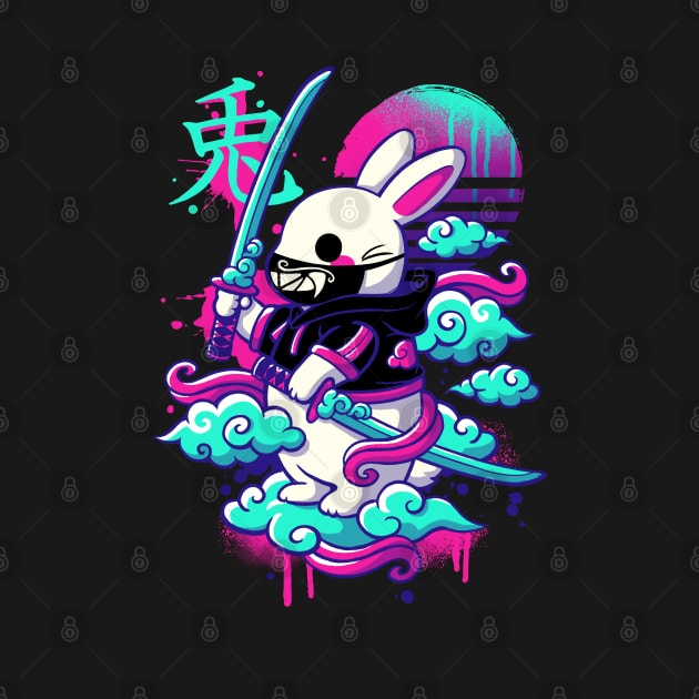 Cybersamurai bunny by NemiMakeit