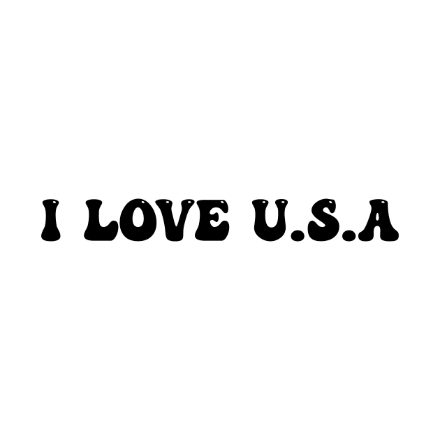 I Love USA by Creative Design for t-shirt