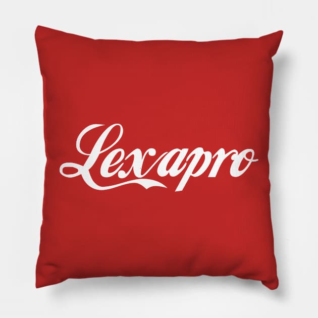 Lexapro Pillow by zach's stuff