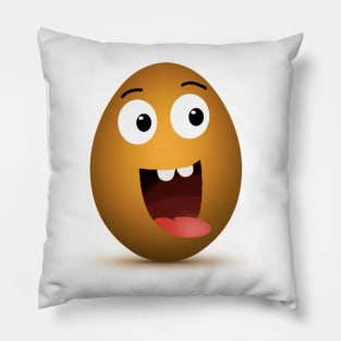 Funny Egg Tshirt Pillow