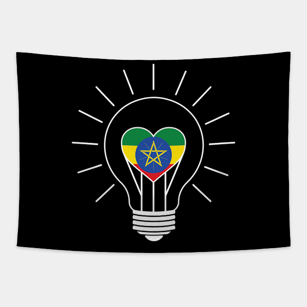 Love lamp flag Ethiopia designs Tapestry by D_designs