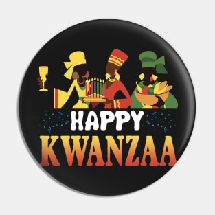 Happy Kwanzaa T-shirt African American Holiday Gif Pin