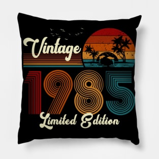 Vintage 1985 Shirt Limited Edition 35th Birthday Gift Pillow