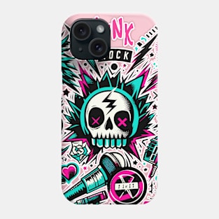 Punk Rock Rebellion: A Vector Tribute Phone Case