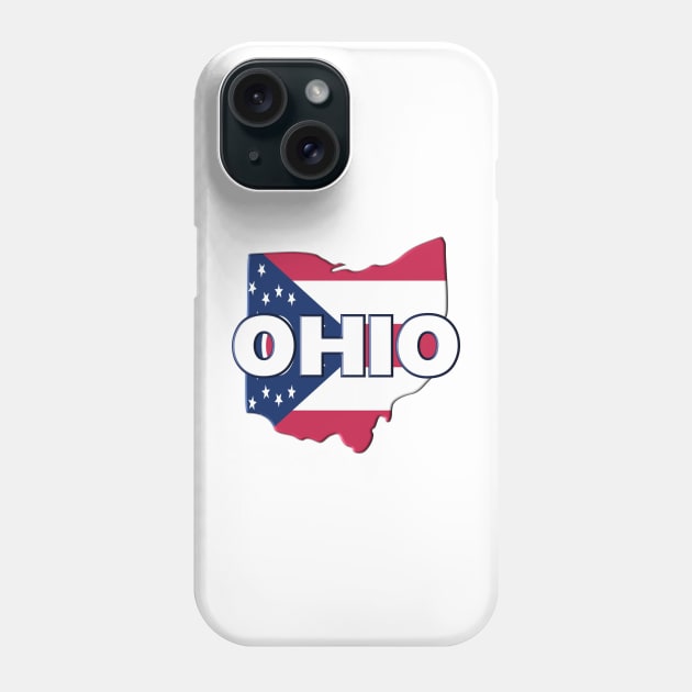 Ohio Colored State Phone Case by m2inspiration