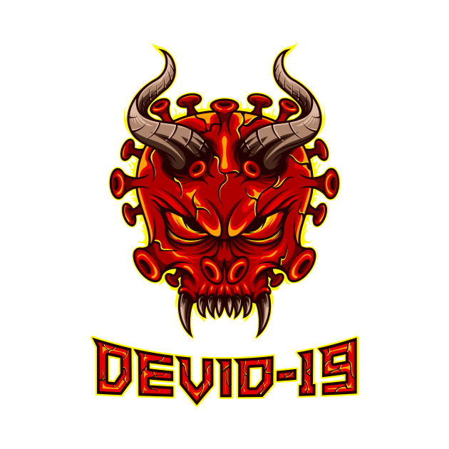 Covid-19 as devil by JagatKreasi