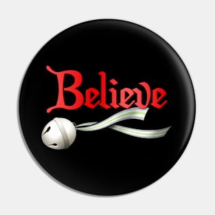 Believe Agender Pride Jingle Bell Pin