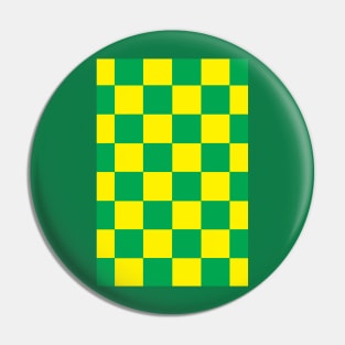 Norwich Checkered Flag Pin