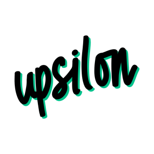 Greek Alphabet: upsilon (black-green) T-Shirt