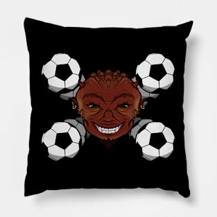 Soccer Devil (no caption) Pillow