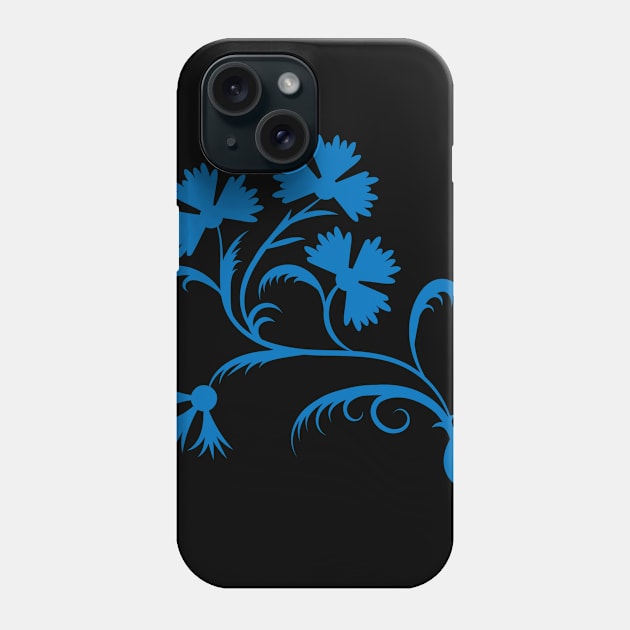 Blue flowers Phone Case by Eskimos