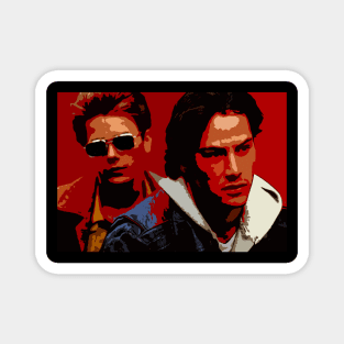 keanu reeves and river phoenix Magnet