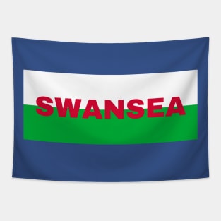 Swansea City in Wales Flag Tapestry