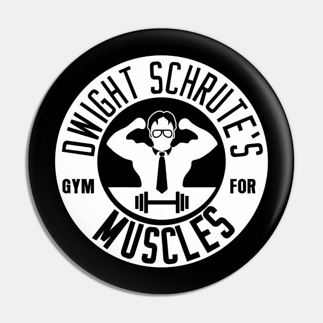 Schrute's Gym For Muscles Pin by coolab