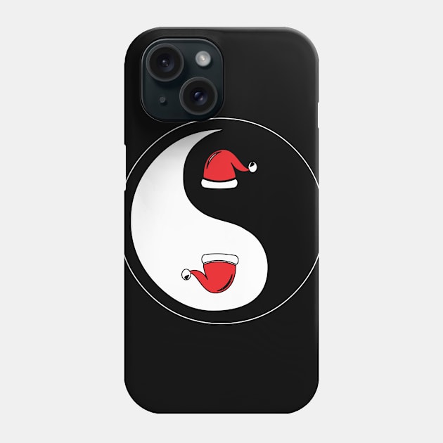 Christmas Yin-Yang Phone Case by art-by-shadab